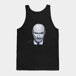 Phil Collins --- Aestethic Black and White Tank Top